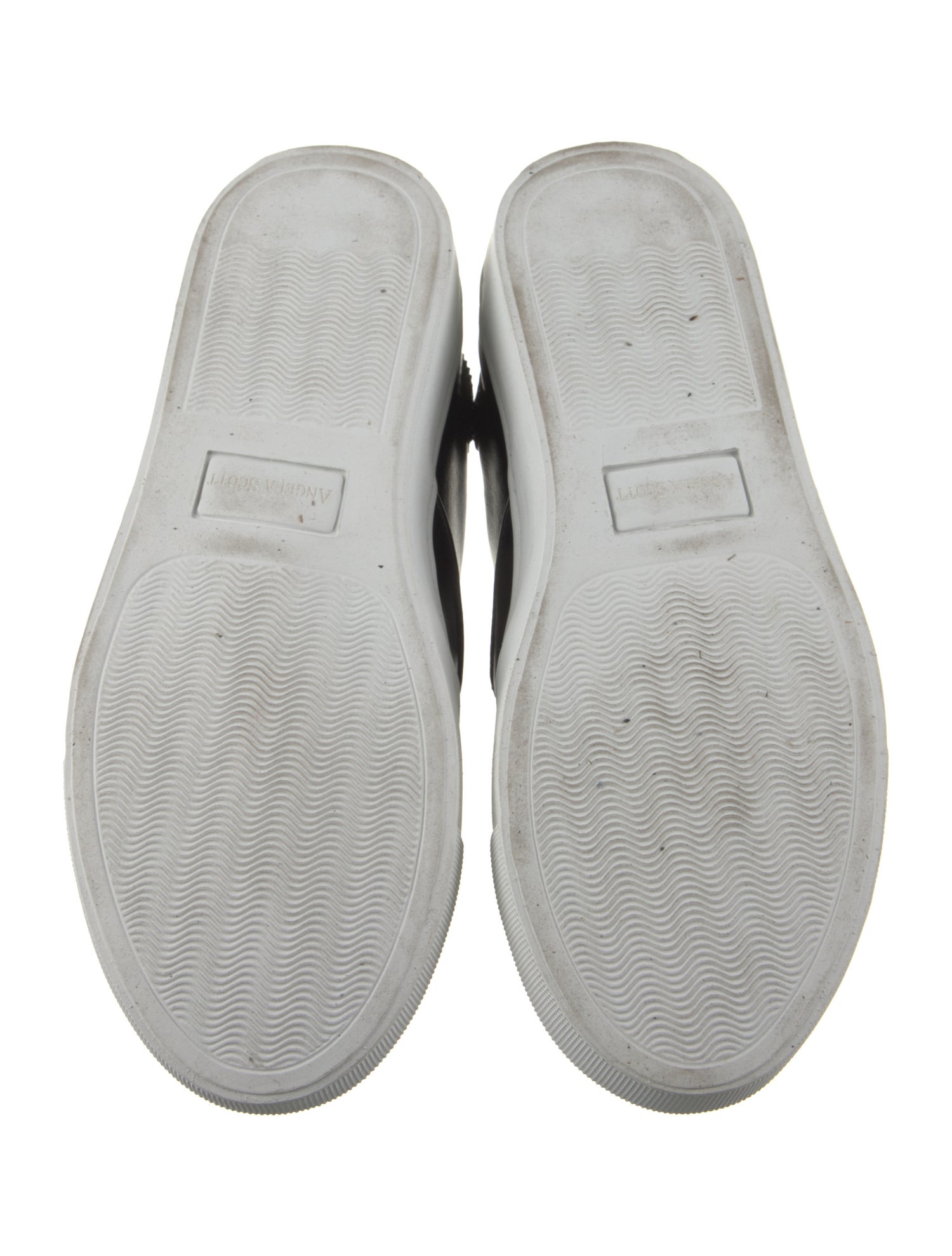 The Office of Angela Scott Leather Sneakers